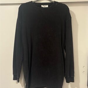 Double Zero Charcoal Long Sleeve Tee